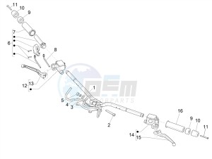 GTV 300 HPE SEI GIORNI IE E4 ABS (NAFTA) drawing Handlebars - Master cil.