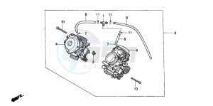 NV600C drawing CARBURETOR (ASSY.)