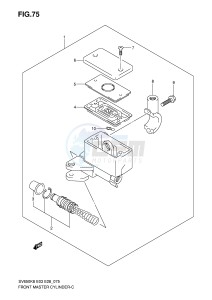 SV650S (E3-E28) drawing FRONT MASTER CYLINDER (SV650AK8 AK9 SL0)