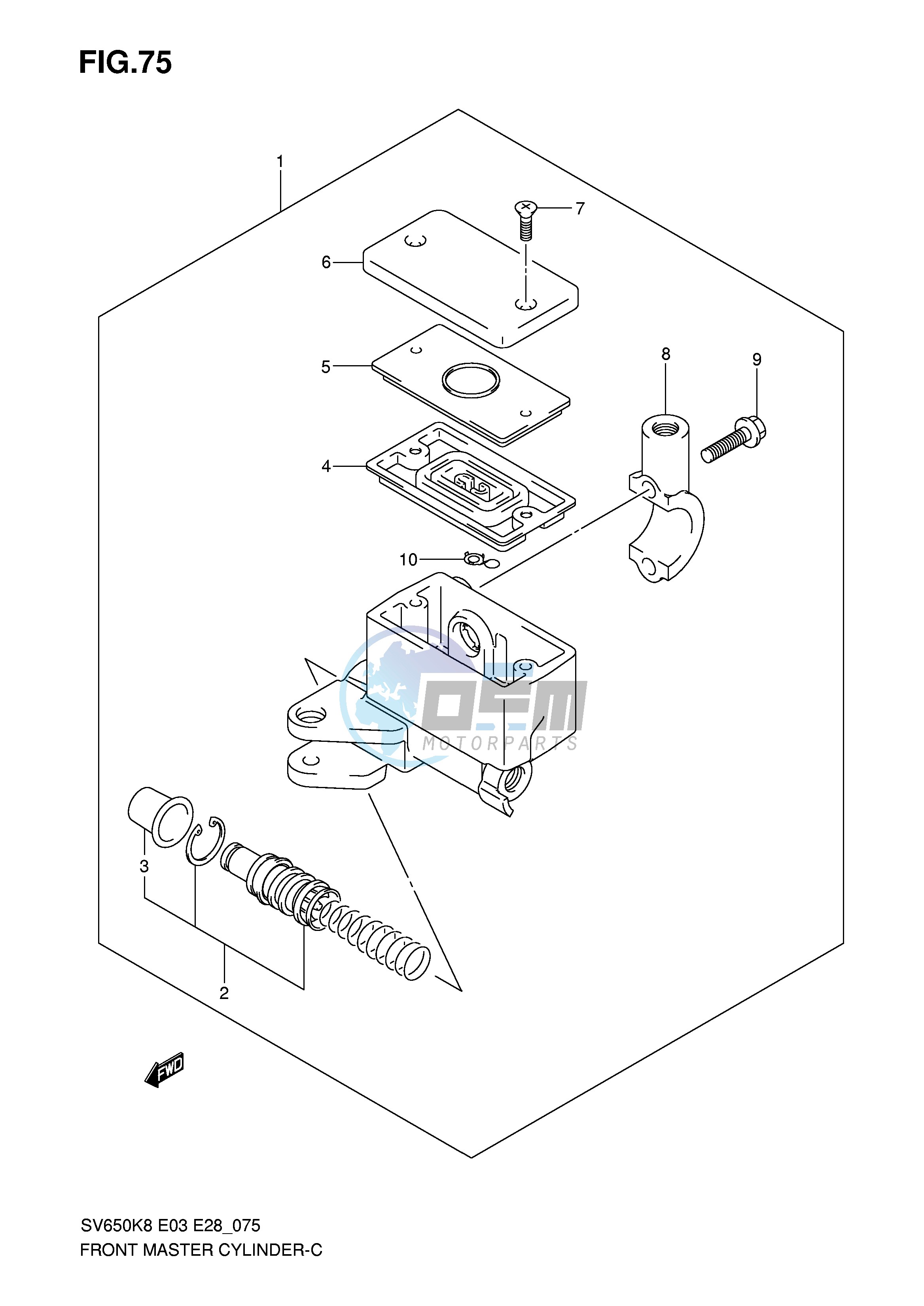 FRONT MASTER CYLINDER (SV650AK8 AK9 SL0)