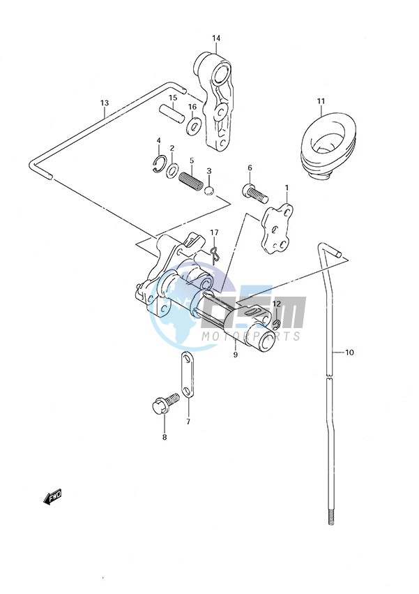 Clutch Rod w/Remote Control