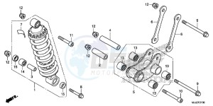 NC750SAF NC750S 4ED - (4ED) drawing REAR CUSHION