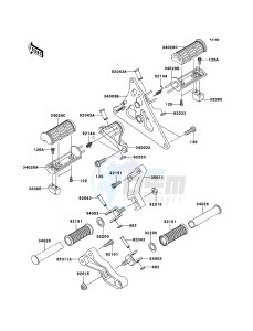 VN1600 MEAN STREAK VN1600B6F GB XX (EU ME A(FRICA) drawing Footrests