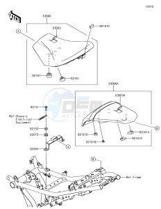 Z650 ER650HHF XX (EU ME A(FRICA) drawing Seat