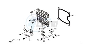 GTS 300I ABS L7 drawing CYLINDER HEAD COVER