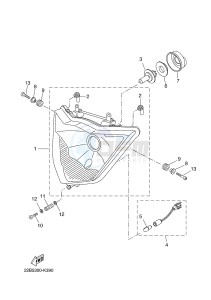 WR125X (22B8 22B8 22B8) drawing HEADLIGHT