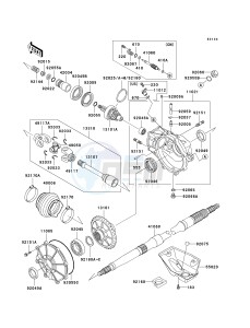 KVF 400 D [PRAIRIE 400] (D1-D4) [PRAIRIE 400] drawing DRIVE SHAFT