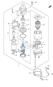 DF 90A drawing Starting Motor