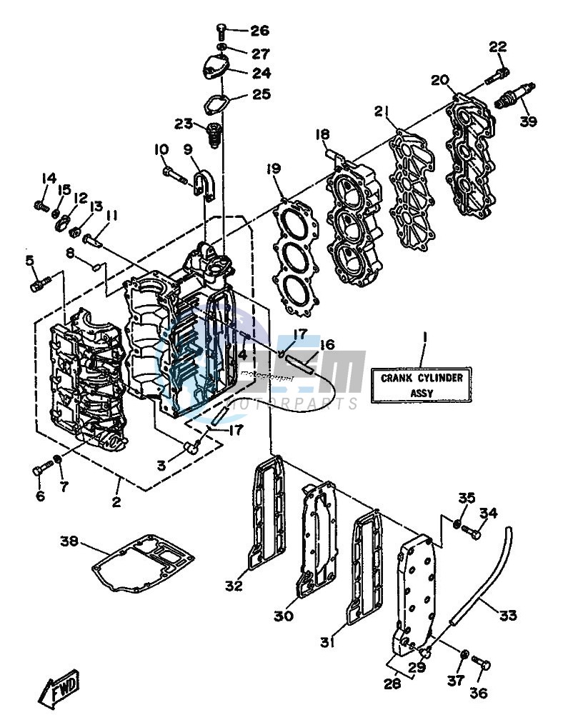 CYLINDER--CRANKCASE