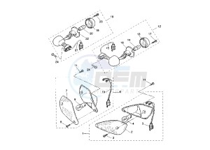 YQ AEROX 50 drawing FLASHER LIGHT