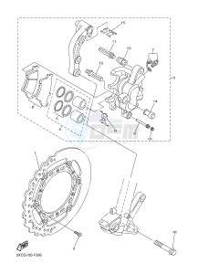 YZ250F (17D9 17DA 17DB 17DC) drawing FRONT BRAKE CALIPER