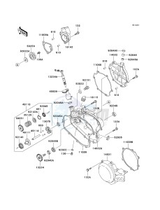 KX 85 A [KX85] (A1-A5) [KX85] drawing ENGINE COVER-- S- - -- A1_A2- -