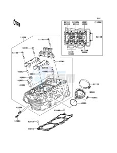 VERSYS_ABS KLE650DDF XX (EU ME A(FRICA) drawing Cylinder Head