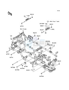 KVF750_4X4_EPS KVF750HCS EU drawing Engine Mount