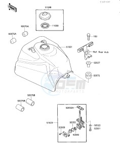 KLF 300 A [BAYOU 300] (A2) [BAYOU 300] drawing FUEL TANK