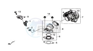 JOYMAX 250i drawing INLET / FUEL INJECTOR / THROTTLE VALVE BODY