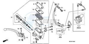 ST13009 UK - (E / MKH MME) drawing FR. BRAKE MASTER CYLINDER