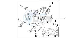 VFR800XC drawing REAR CARRIER SET