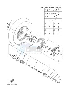 YFM700FWA YFM70GDHG GRIZZLY 700 (B305) drawing FRONT WHEEL 2