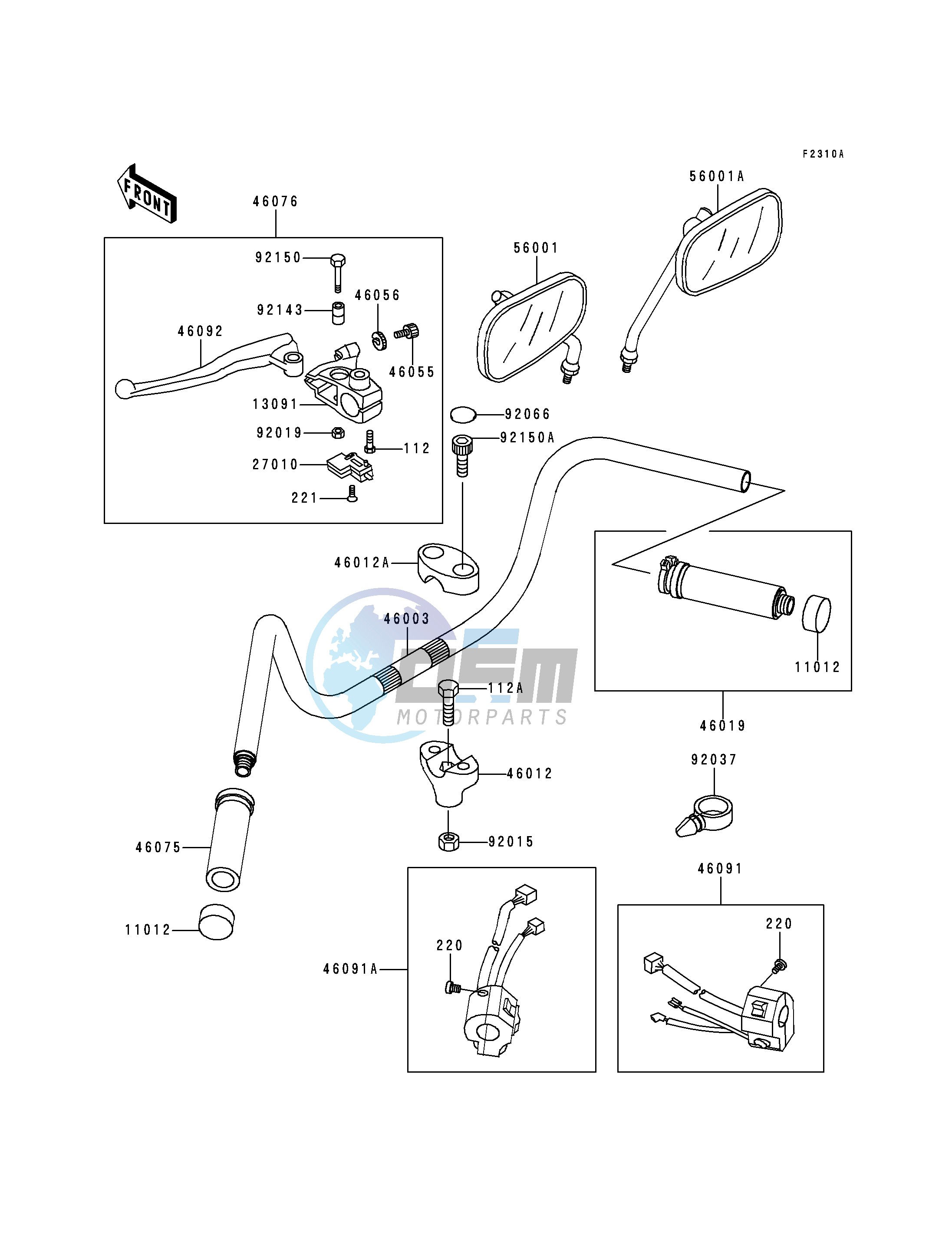 HANDLEBAR-- VN800-B2_B3_B4_B5- -