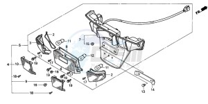 CN250 HELIX drawing REAR COMBINATION LIGHT