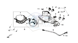 HD 2 125 drawing DASHBOARD / SPEEDOMETER CABLE / WIRING HARNASS