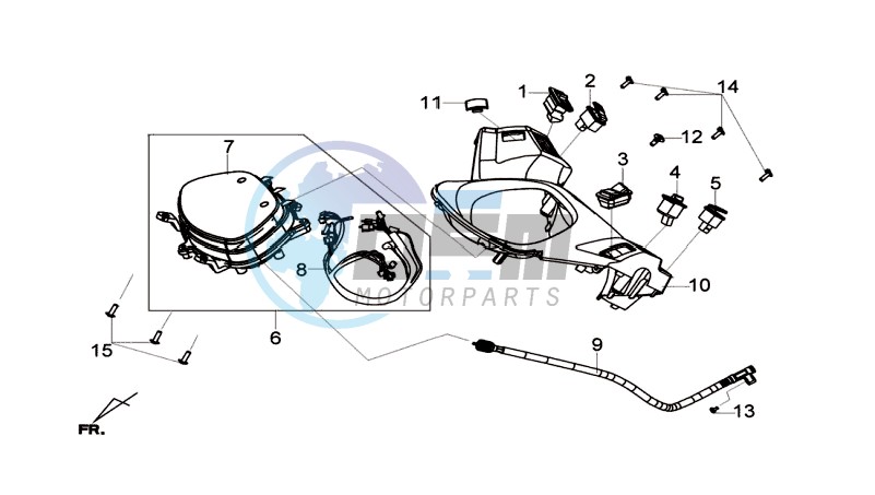 DASHBOARD / SPEEDOMETER CABLE / WIRING HARNASS