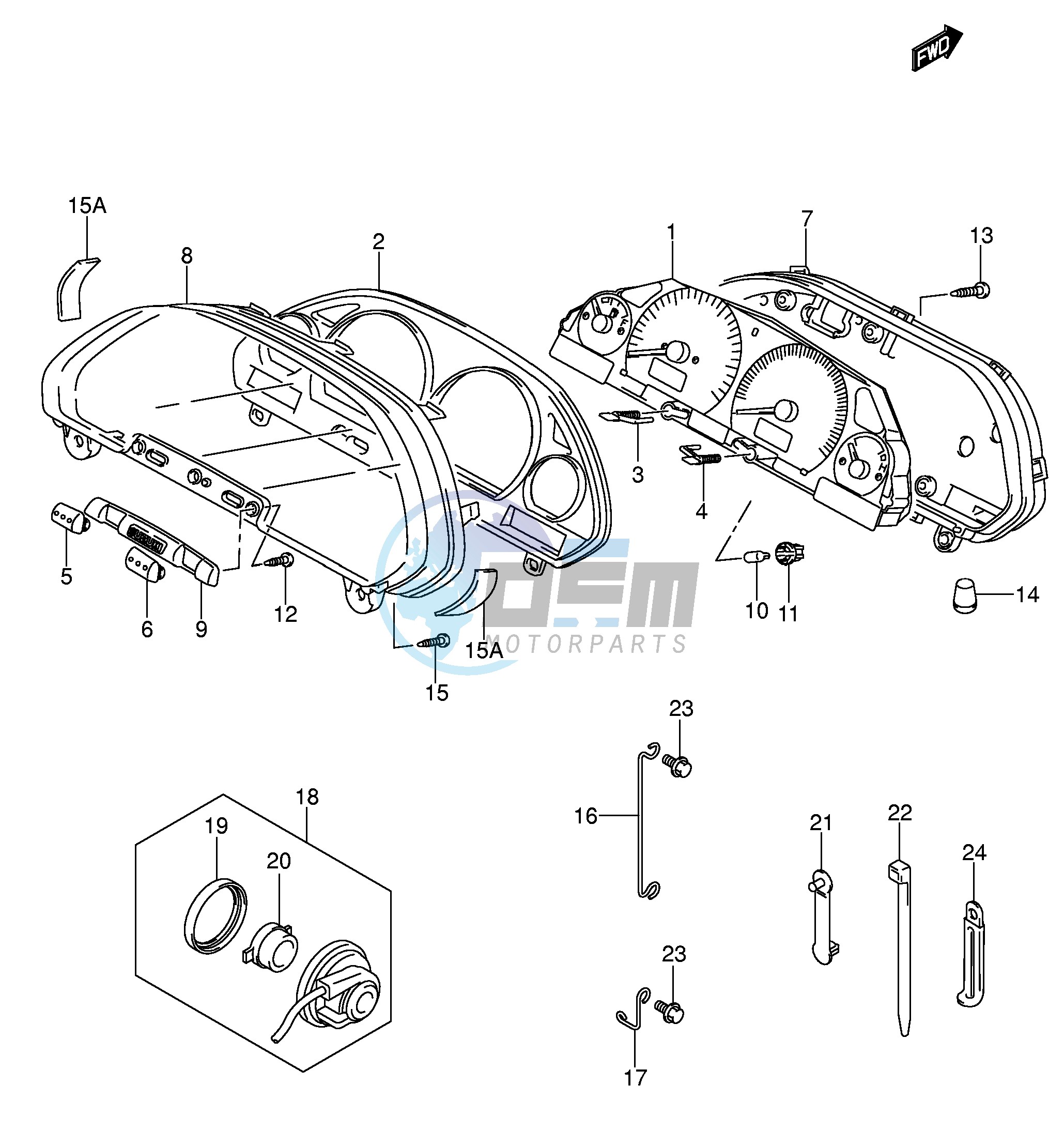 SPEEDOMETER (MODEL K5 E24,E71)