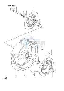 GSX-R750W (E2) drawing FRONT WHEEL (MODEL R S)