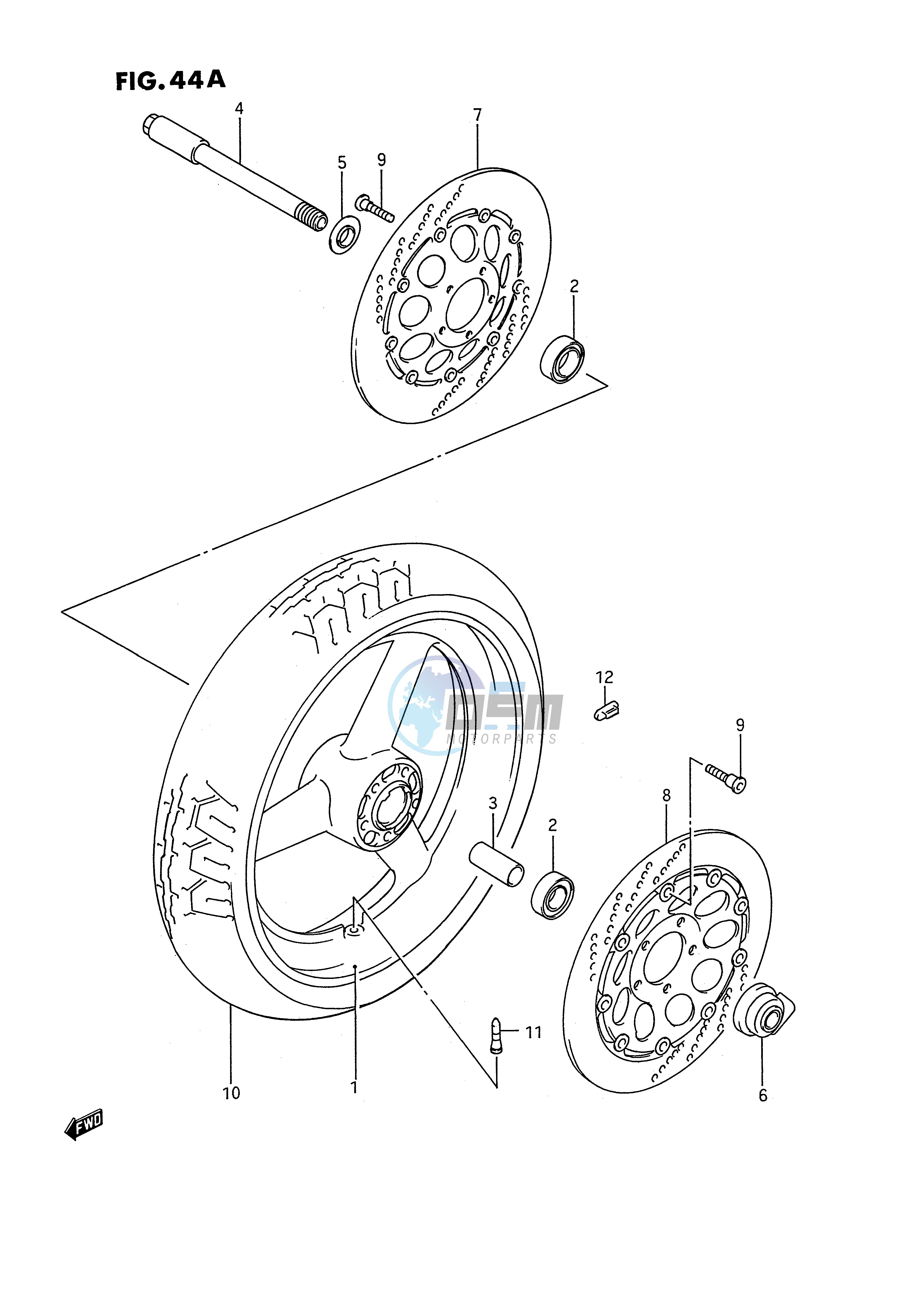 FRONT WHEEL (MODEL R S)