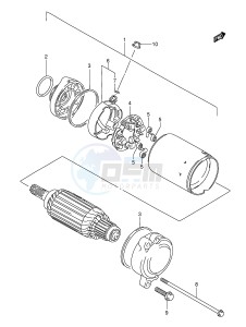 VL1500 (E2) drawing STARTING MOTOR (MODEL K3 K4)