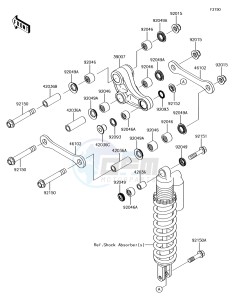 KX85 KX85CEF EU drawing Suspension