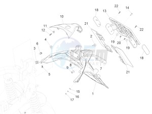 Medley 125 4T ie ABS (EMEA) drawing Rear cover - Splash guard