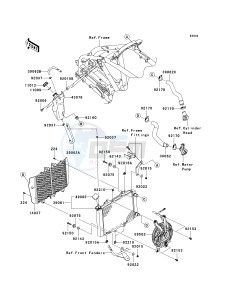 KSF 450 B [KFX450R MONSTER ENERGY] (B8F-B9FB) B8FA drawing RADIATOR