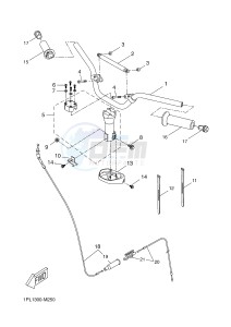 NS50N NITRO NAKED (1PL2 1PL2) drawing STEERING HANDLE & CABLE