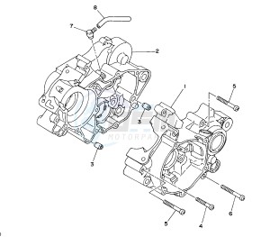 YZ LC-LW 80 drawing CRANKCASE