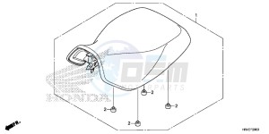 TRX500FE2H Europe Direct - (ED) drawing SEAT