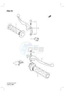 UH125G BURGMAN EU drawing HANDLE LEVER