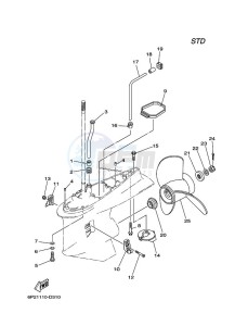 F200C drawing PROPELLER-HOUSING-AND-TRANSMISSION-2