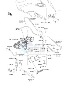 ZR 1000 B [Z1000] (7F-8F) 0B8F drawing FUEL EVAPORATIVE SYSTEM -- CA- -