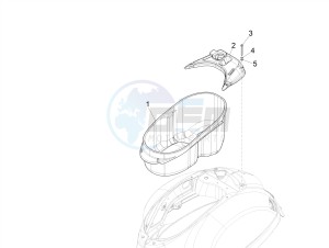 GTS 125 E4 ABS 4T SUPER (EMEA) drawing Helmet housing - Undersaddle