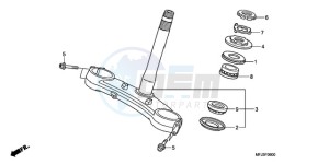 CBR600RR9 Korea - (KO) drawing STEERING STEM