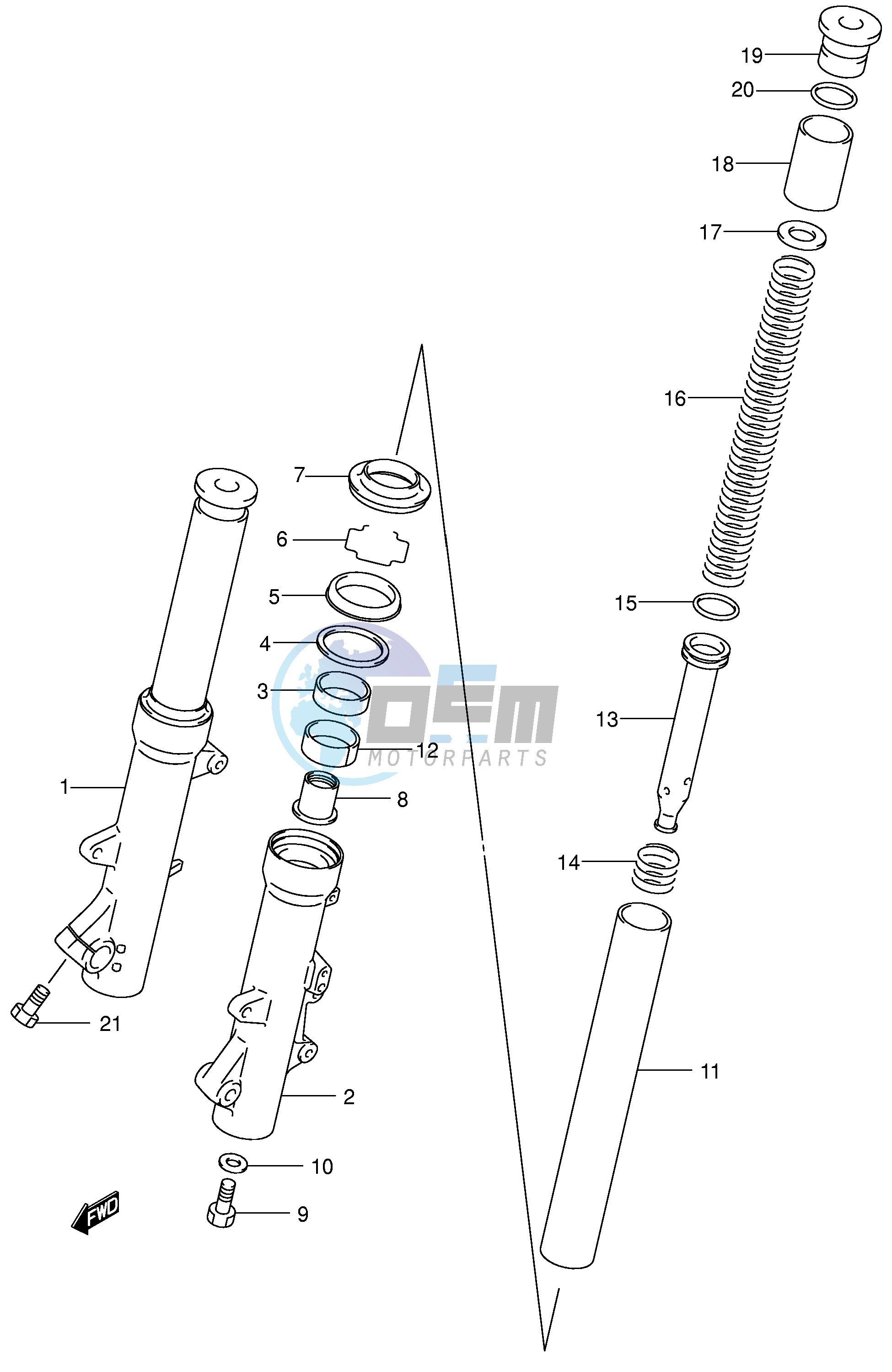 FRONT FORK DAMPER (MODEL Y)