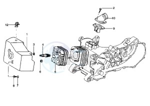 Zip 50 RST drawing Cylinder head - Induction Pipe