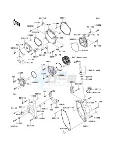 ZX 1000 C [NINJA ZX-10R] (C2) C2 drawing ENGINE COVER-- S- -