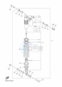 WR250F (BAK9) drawing REAR SUSPENSION