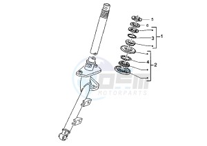 ET4 125-150 drawing Steering bearing ball tracks