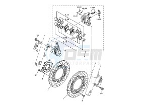 XV MIDNIGHT STAR 1900 drawing FRONT BRAKE CALIPER