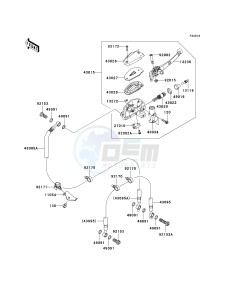 KLE 650 A [VERSYS] (9F-9F) A9F drawing FRONT MASTER CYLINDER-- A9F- -