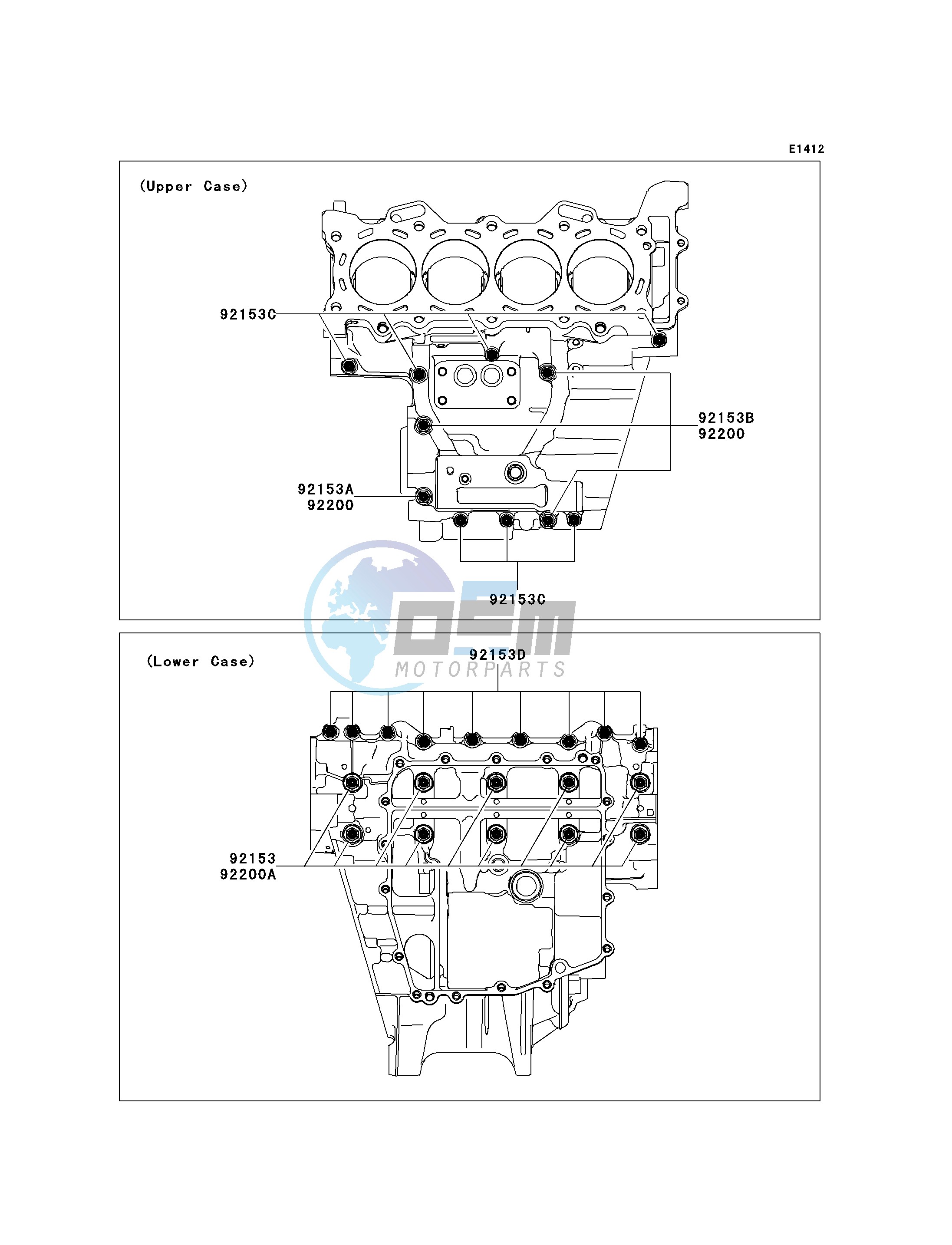 CRANKCASE BOLT PATTERN